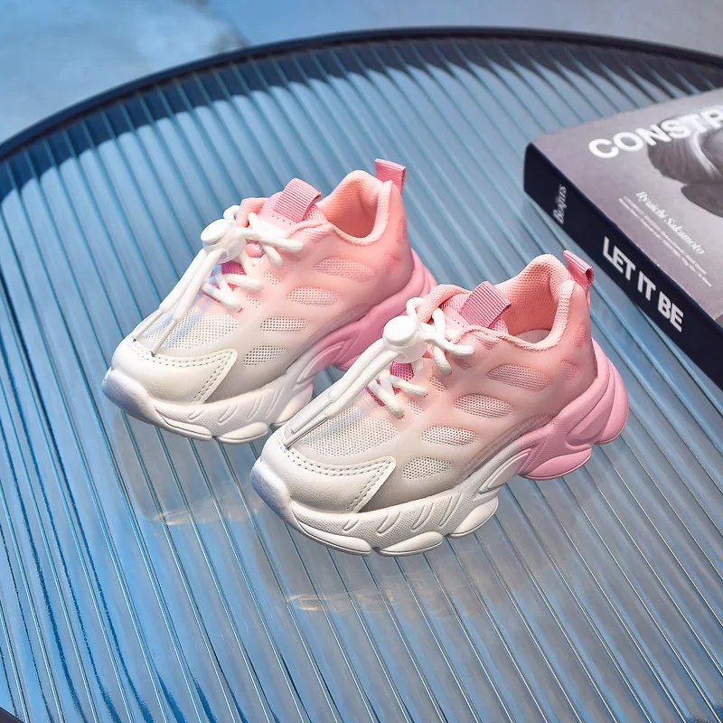 

Детские дышащие летние кроссовки для мальчиков с внешней стороной, белого цвета, с мягкой нескользящей подошвой, для девочек, Повседневная прогулочная сетчатая обувь для бега