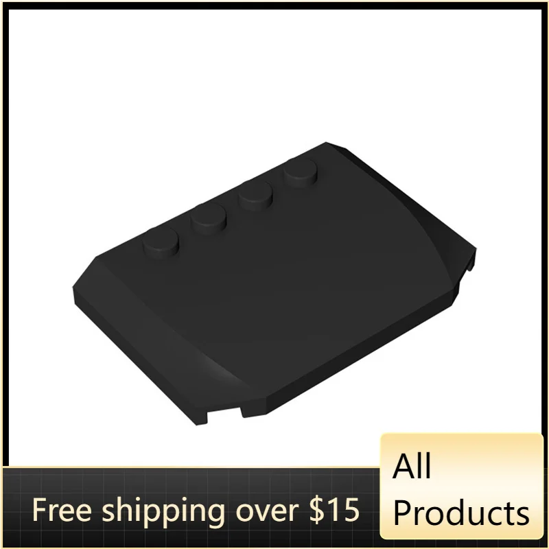 Высокотехнологичные сборные детали 52031, 10 шт., 4x6x2/3, клиновидная крышка, пластина, набор строительных блоков, сменные детали, игрушки для детей, подарки