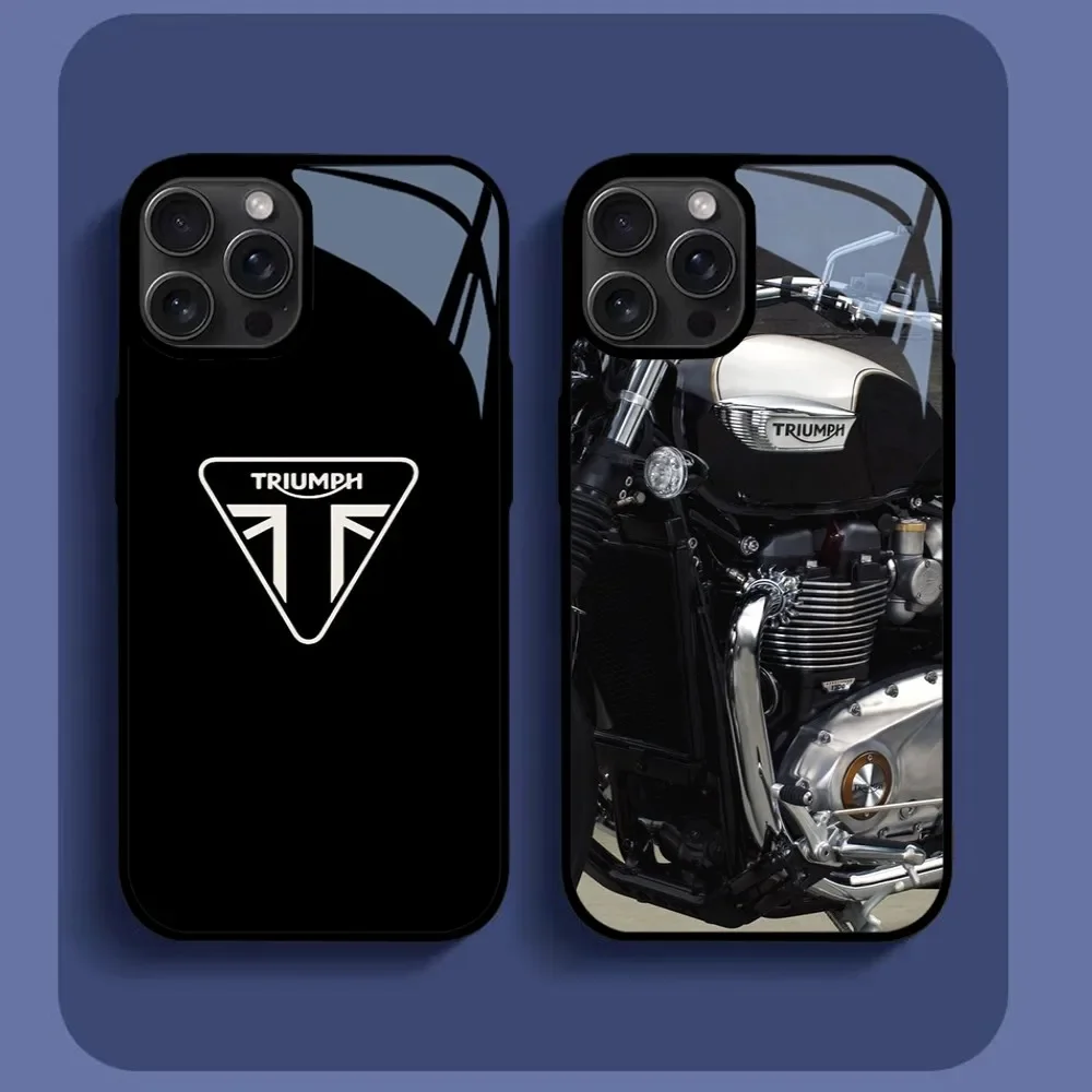 Мотоциклетный чехол для телефона T-Triumphs-HS iPhone 16 15 14 13 12 11 Pro Xs Max Mini XR X 7 8 Plus роскошный