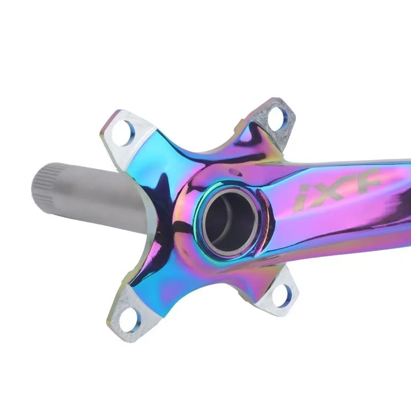 Фото Комплект шатунов Rainbow Color с 4-мя кронштейнами – Интегрированные шатуны 32-38T из анодированного алюминиевого сплава T651, обработанные на ЧПУ, для модернизации MTB №2
