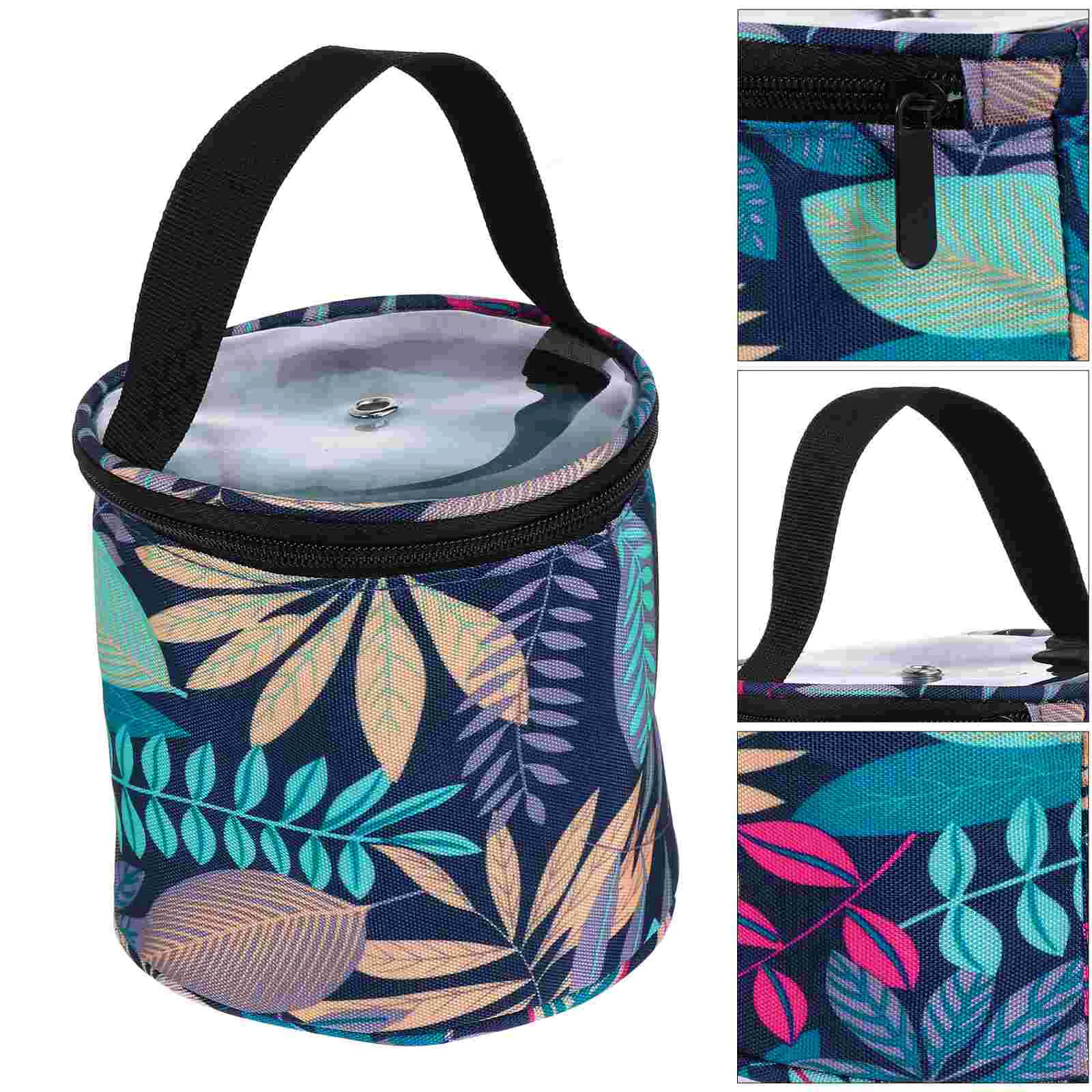 

Yarn Storage Knittingorganizer Tote Crochet Tool Bowl Woolcabinet Sewing Project Holder Portable Polyester Container Travel