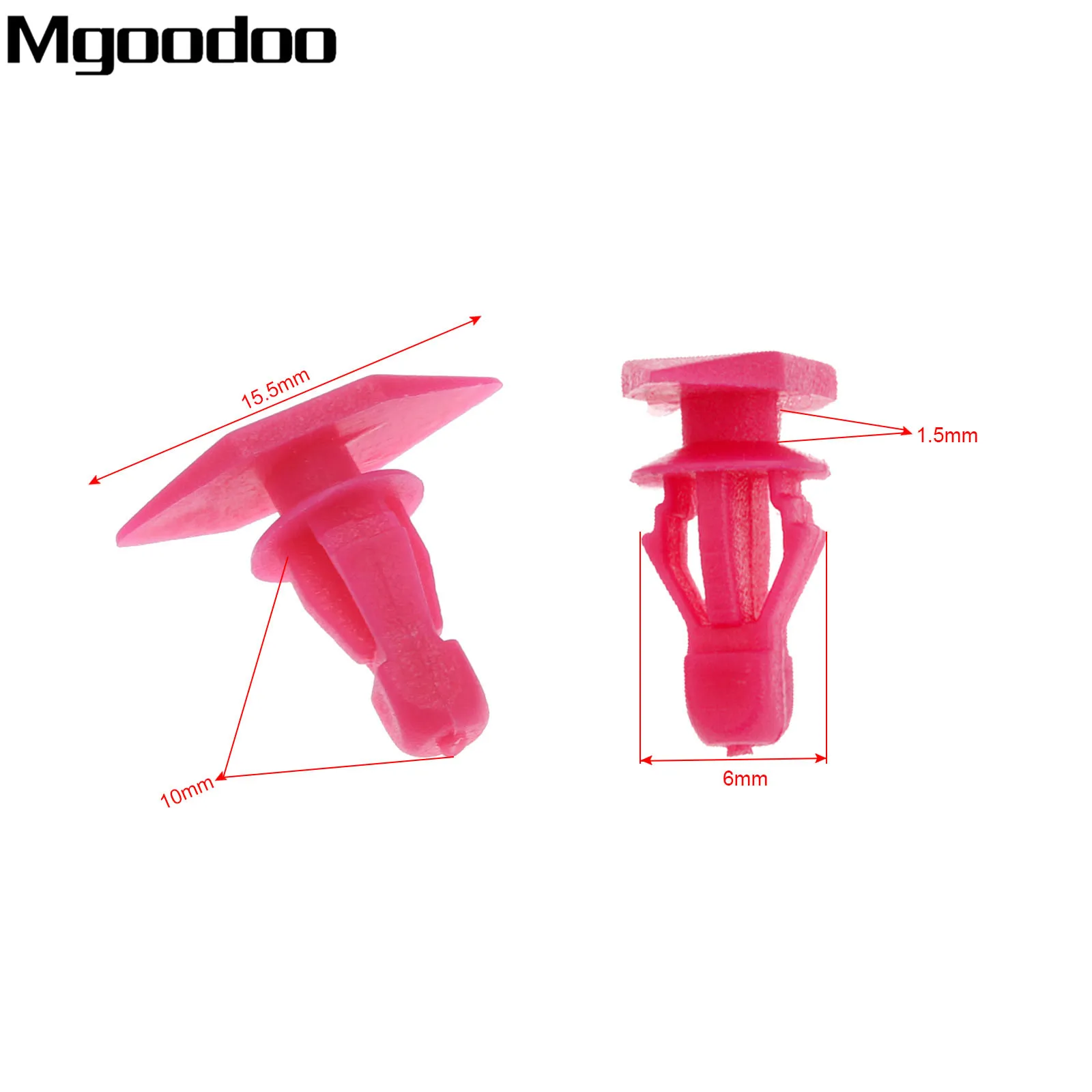

Mgoodoo 100Pcs Auto Fasteners Replace Weatherstrip Retainer Plastic Rivets Clip Pickup Truck For Nissan Car Styling