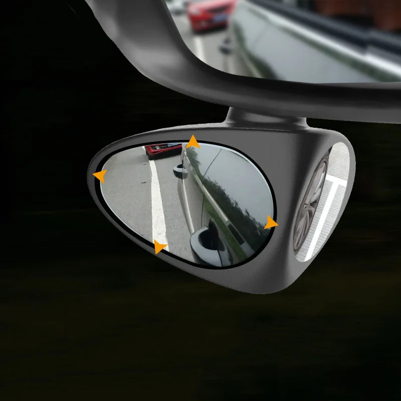 

1Pc 360 Degree Rotatable 2 Side Car Blind Spot Convex Mirror Automobile Exterior Rear View Parking Mirror Safety Accessories