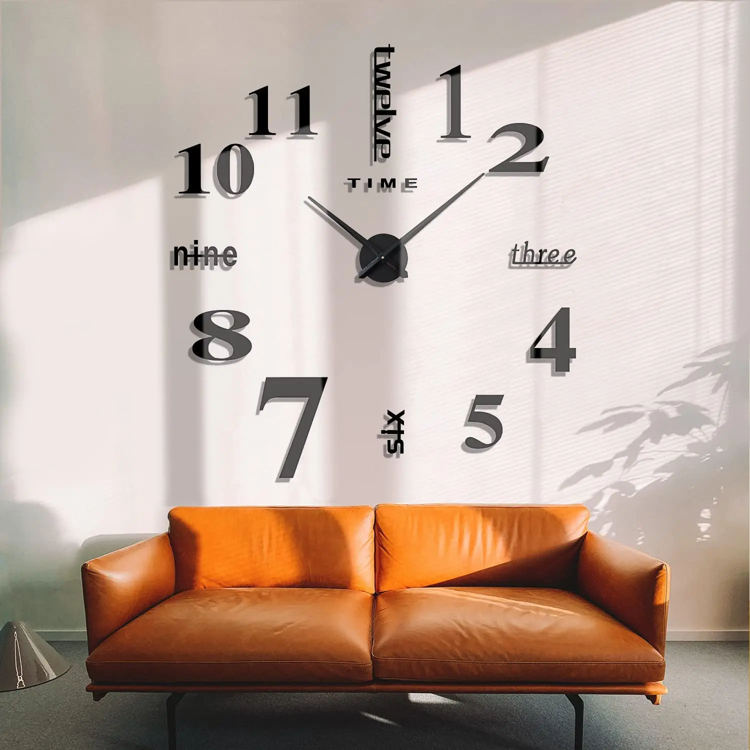 

Creative Frameless Wall Clock 2023 Modern Design DIY Wall Sticker Decal Silent Clocks Living Room Office Home Decoration Horloge