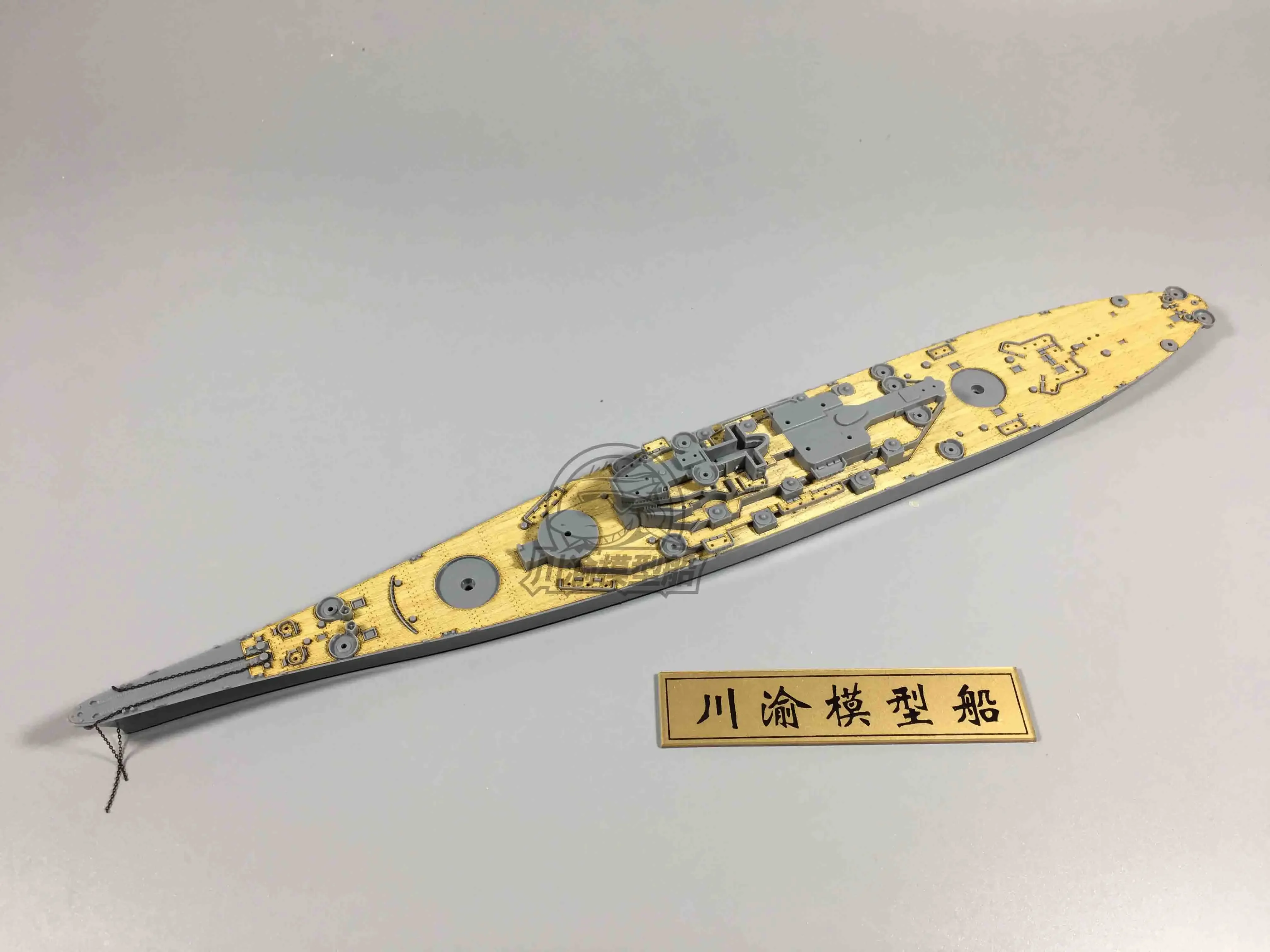 Деревянная колода в масштабе 1/700 для модели корабля Tamiya 31613 USS Missouri BB-63 CY 700014 Сборка