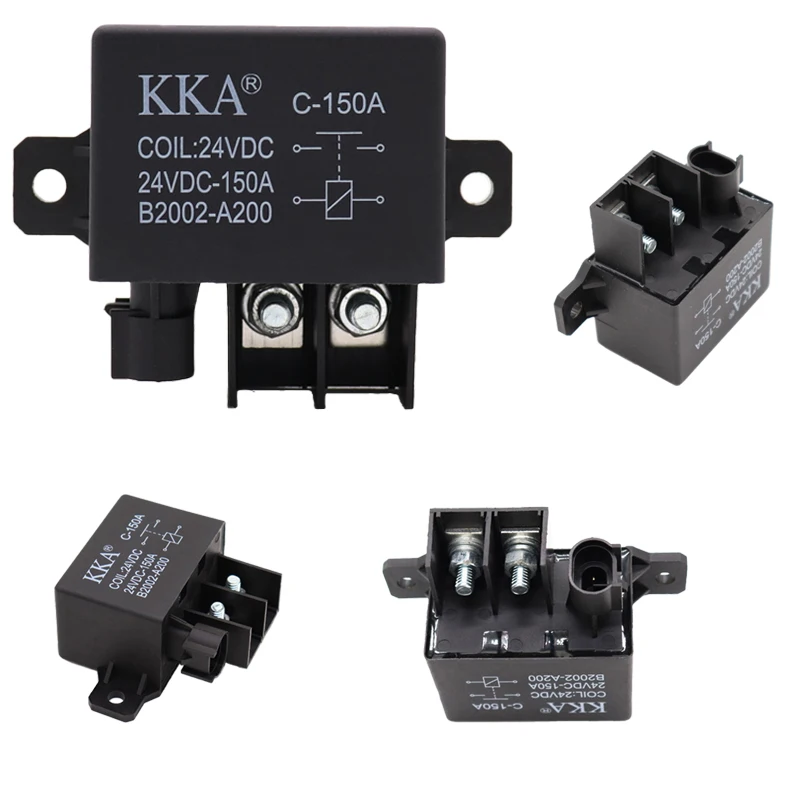 

KKA-C150 12V/24V 150A Tyco Type Automotive Relay, High Current Car Starter Relay for Car, Truck, Boat, RV, BMW Series