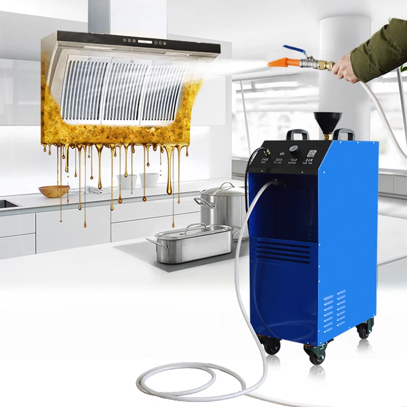 

Foam generator grease cleaning machine