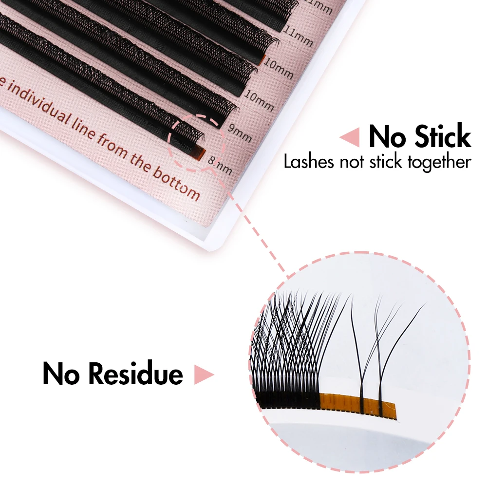 Фото Bella moça M/L+ YY Shape Lashes 8-14 мм Натуральные мягкие бразильские объемные ресницы №5