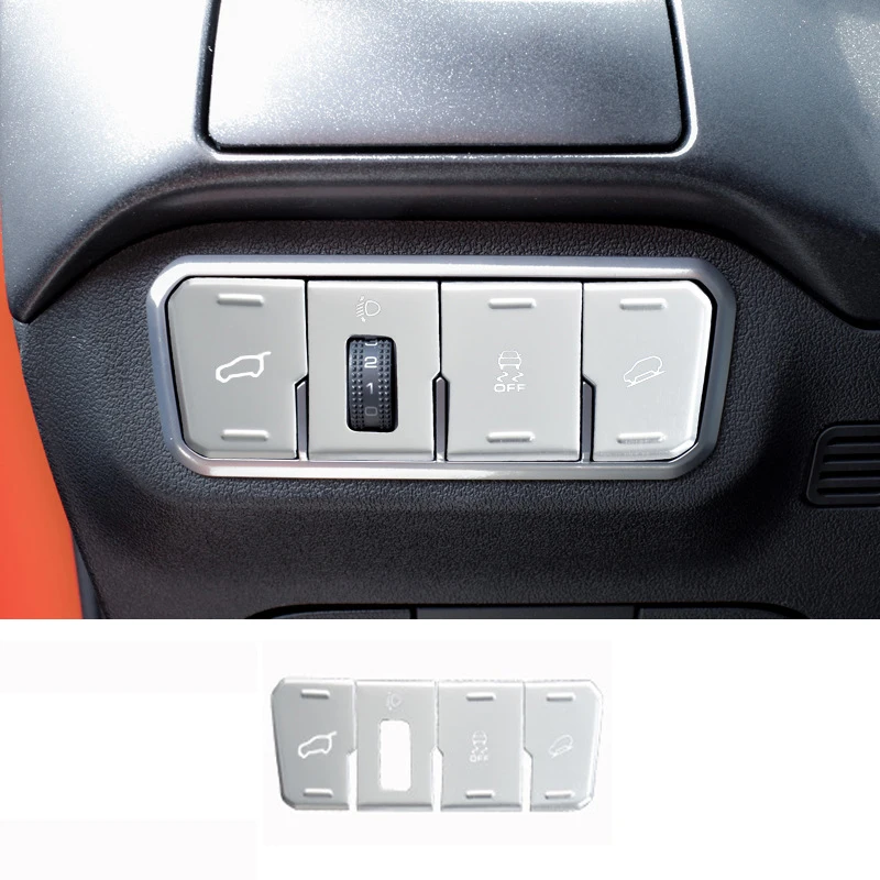 

Наклейка из алюминиевого сплава для кнопки управления автомобильными фарами для Haval H6 2021 2022 2023 3rd аксессуары в автомобильном стиле