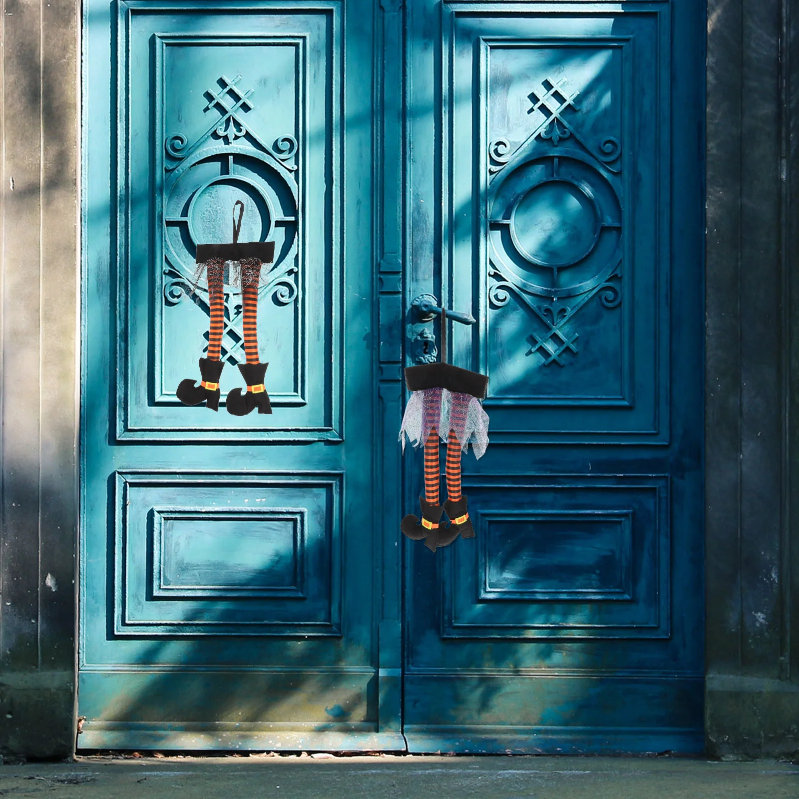 Хэллоуин Декор ведьмы ножки Висячие плохие венки автомобиль Новинка уличные