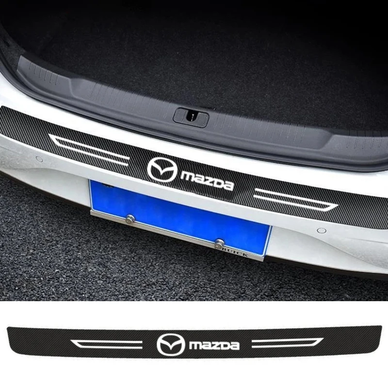 Фото Накладка на порог автомобиля из углеродного волокна для Mazda Speed6 CX5 RX8 323 Atenza MX3 CX3 2 3 626 RX7 Protege Axela, аксессуары №4