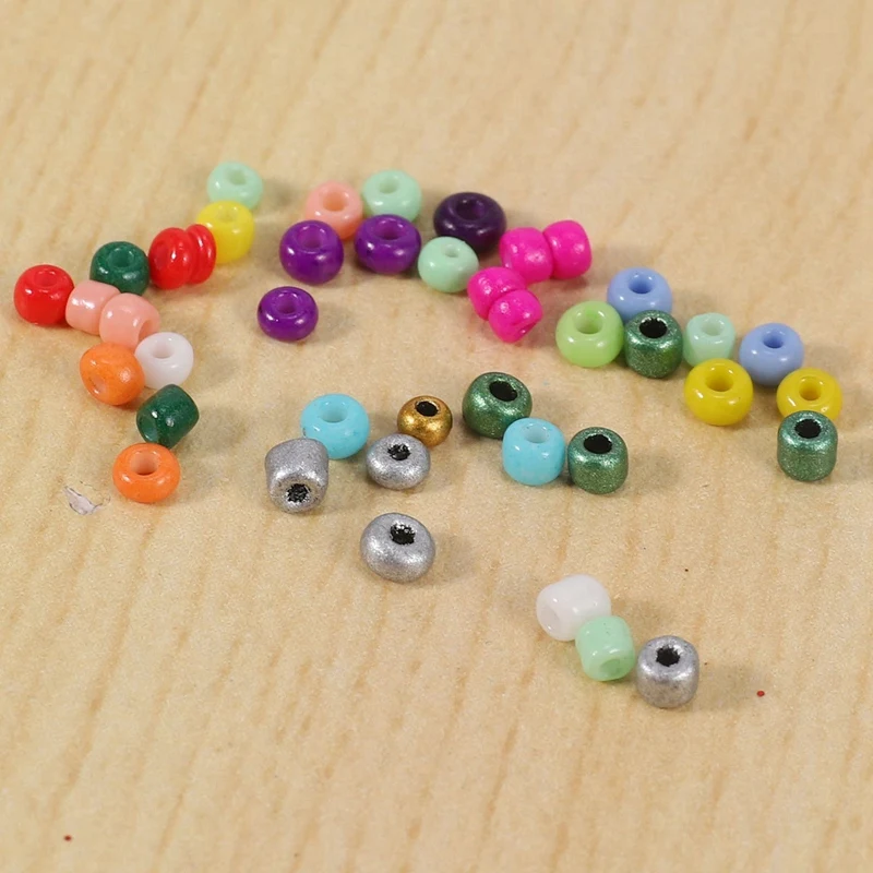 24000 Pcs Multicolor 2Mm Pony Glass Seed Beads With Lobster Clasps, Open Jump Rings And Elastic Crystal String