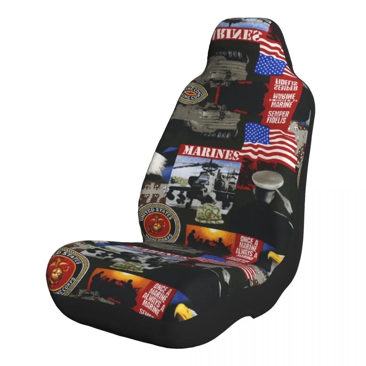 

America Marines Military Universal Car Seat Covers Front Seats Protectors Cover for Truck Van SUV Seat Protecto Accessories