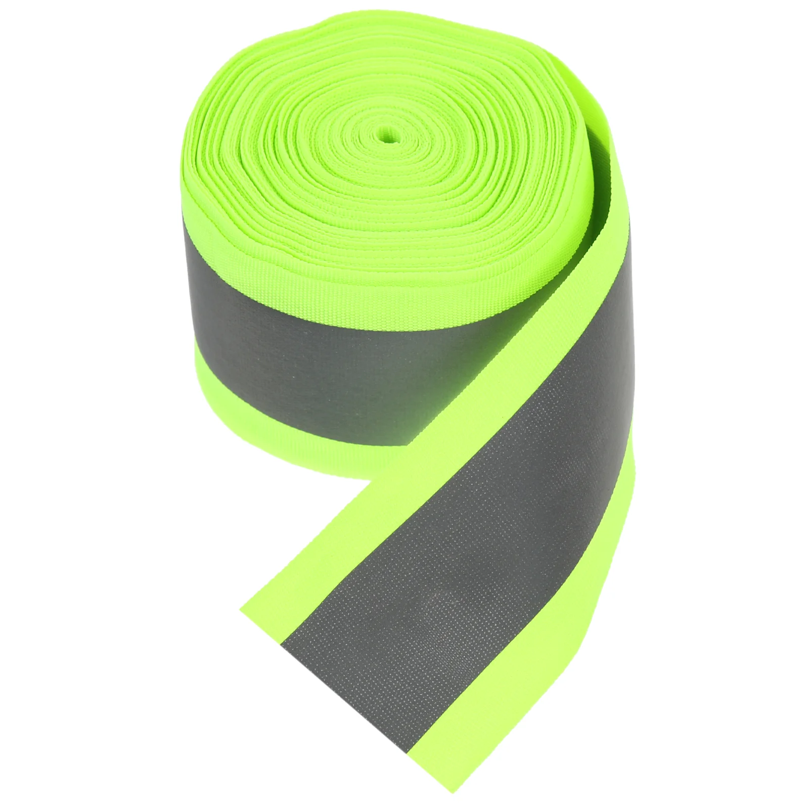 

1 Roll Fabric Reflective Safety Tape Sew-on Warning Tape Strip Webbing 10 Meters