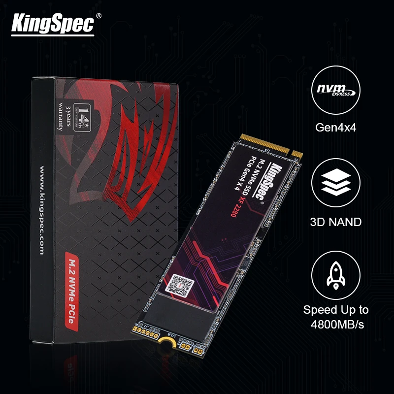 KingSpec SSD M.2 NVME 512 ГБ 1 ТБ Ssd M2 2280 PCIe 4 0 SD Nmve Gen4 Жесткий Диск Внутренний твердотельный