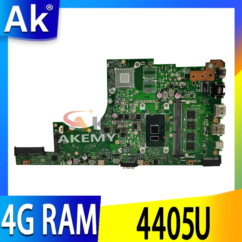 

AKEMY For Asus X405U X405UA X405UN X405UR X405URR X405UQ X405URP X405UF Laotop Mainboard X405UA Motherboard 4GB RAM 4405U CPU