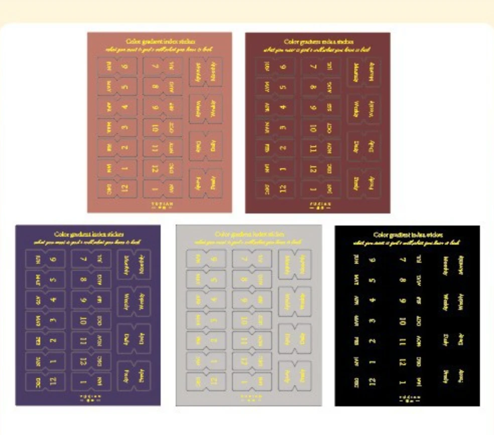 

Клейкие индексные вкладки XRHYY, 10 листов