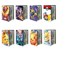 240pcs pikachu photo album notebook pokemon playing cards map display binder gx vmax ex letters protector cards book folder