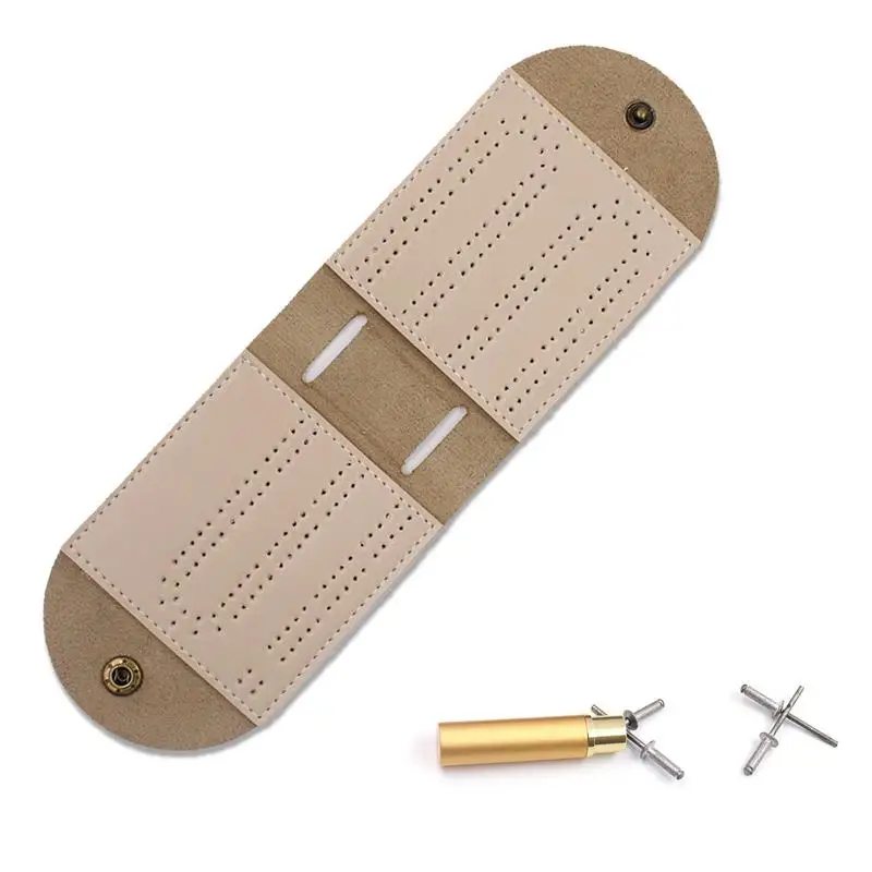 

Fun Travel Cribbage Boards Leather Pocket Sized Card Game Board Scoring Boards With Cribbage Pegs Cribbage Board Game