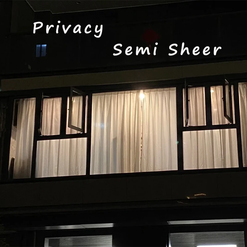 Современные белые шифоновые однотонные тюлевые шторы для гостиной прозрачные