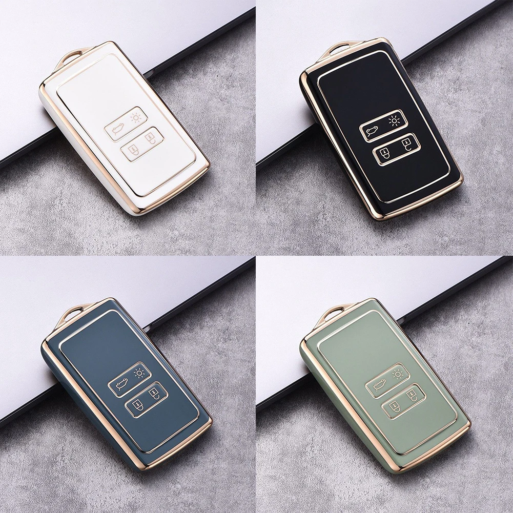 

1pc TPU Car Key Case Full Cover For Koleos Kadjar 2016-2019 4 Button Multi-color Key Protection Case For Car Interior Accessory