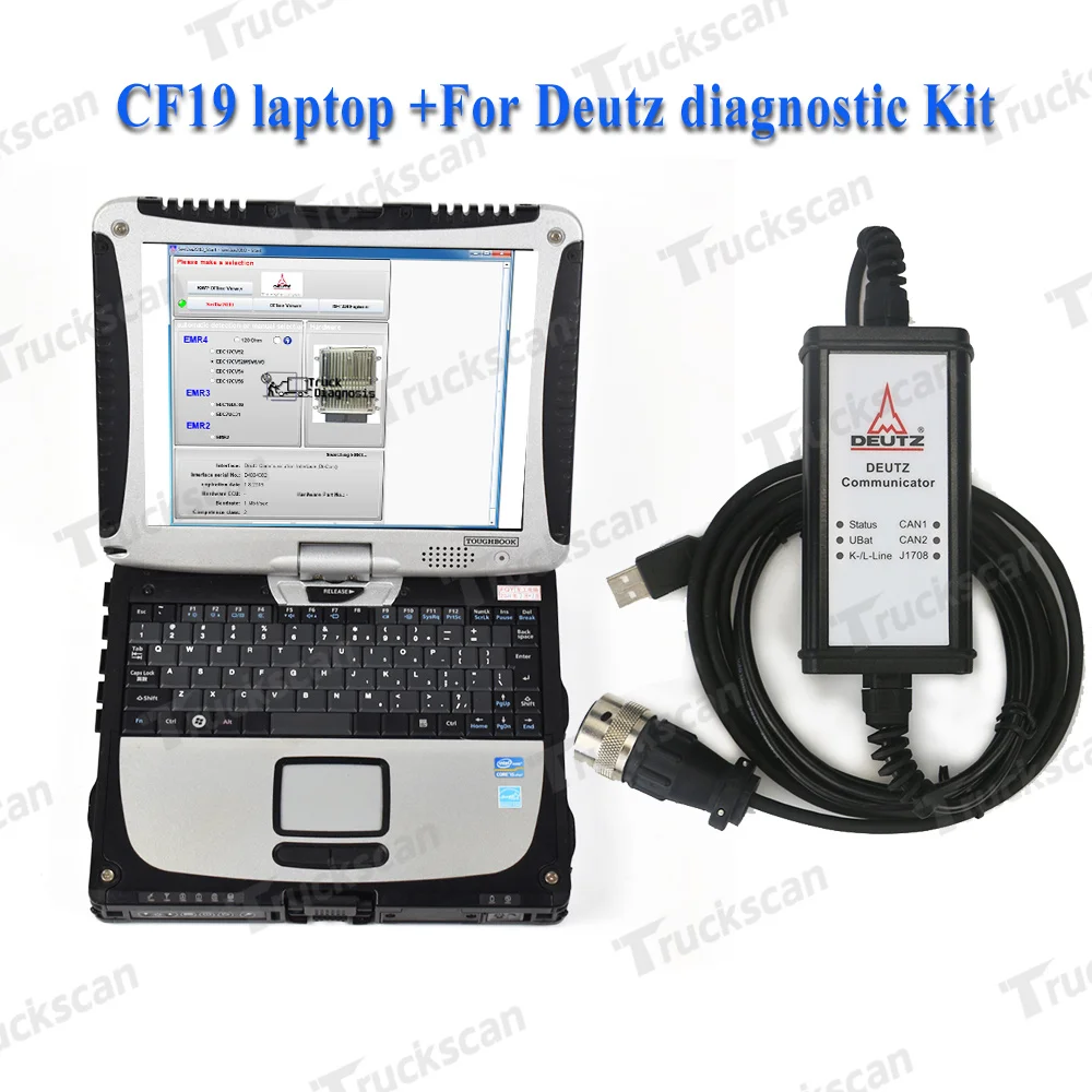 Ноутбук CF53 для DEUTZ DIAGNOSTIC KIT DECOM диагностический сканер Deutz SerDia контроллер EMR234