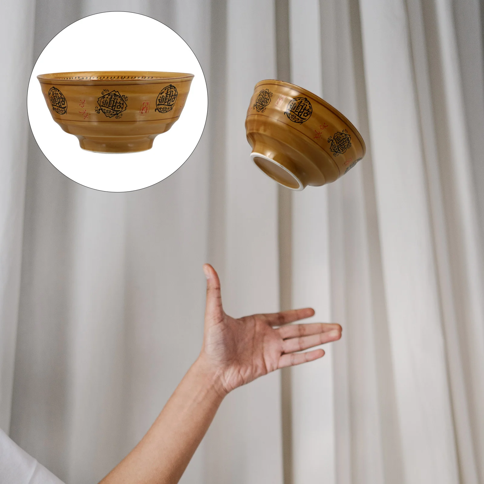 

Bowl Bowls Noodle Soup Ramen Ceramic Candy Servingtableware Appetizer Cereal Miso Plate Seasoning Pasta Large Tray Home Korean