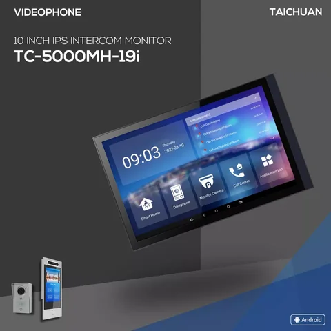 Taichuan производитель 10-дюймовый сенсорный экран tuya zigbee POE android 10,0 видео домофон