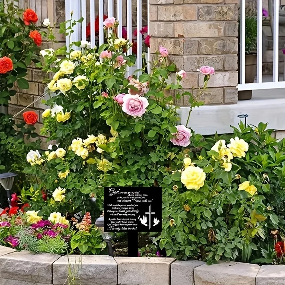 Suncatcher памятная табличка 2024-Водонепроницаемый маркер для гравировки кладбища с