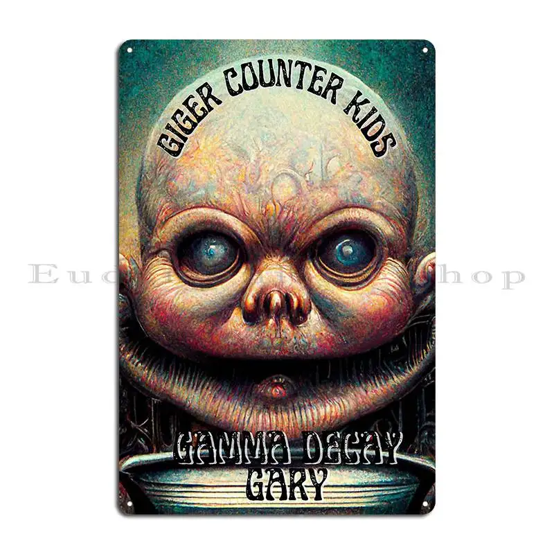 Детский металлический плакат Giger Counter 1 шт.