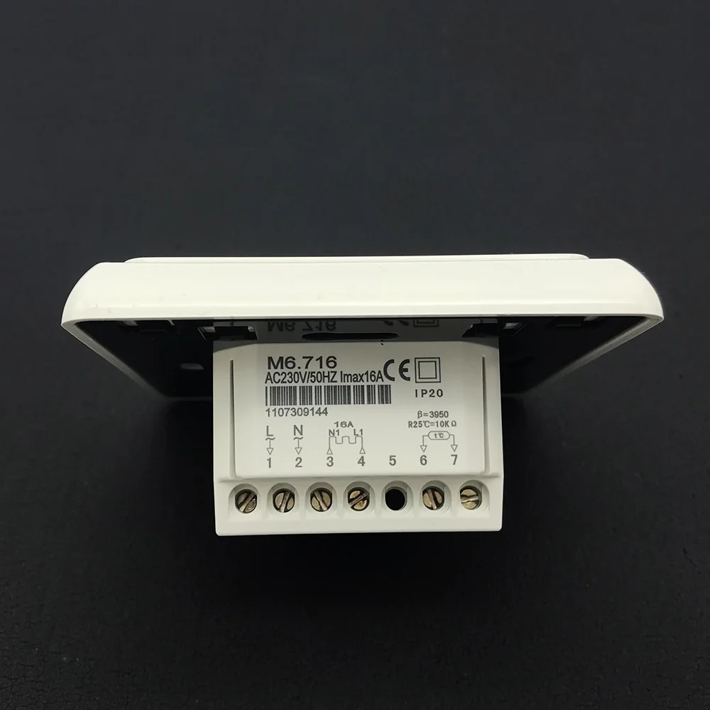 Программируемый цифровой термостат для теплого пола M6 220 В ЖК-дисплей 16 А 1 шт. |