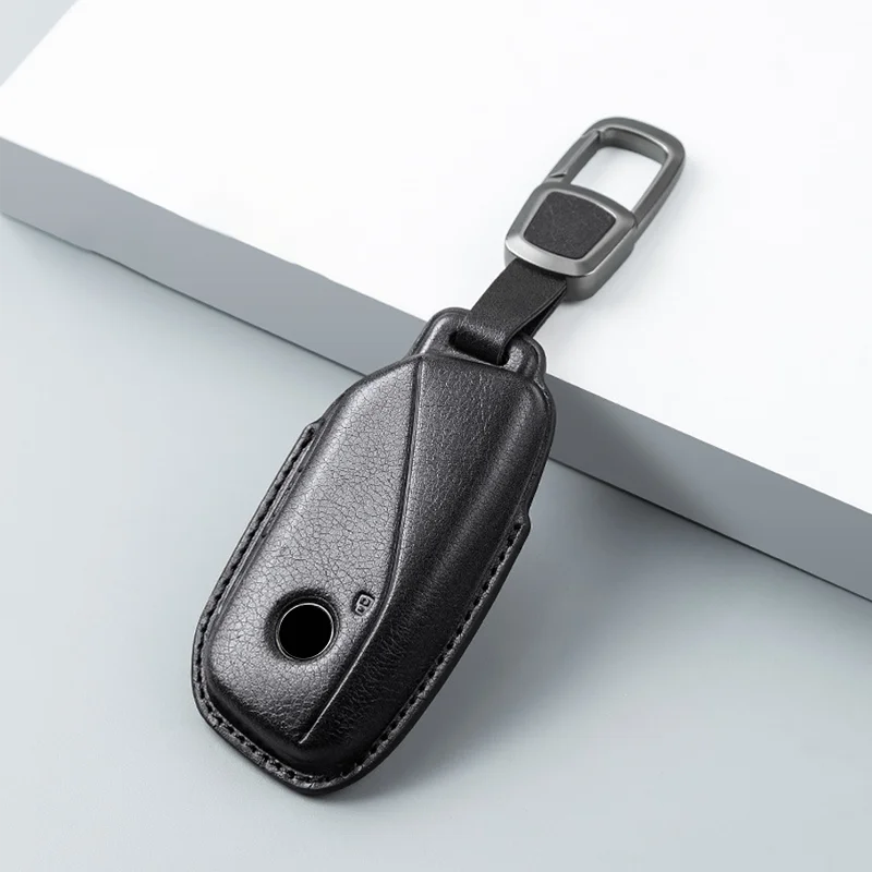 

Кожаный чехол для дистанционного ключа автомобиля для BMW серии 7 735i 740Li X7 X1 U11 2023 I7 G07 LCI XM, защитный чехол без ключа, автомобильные аксессуары