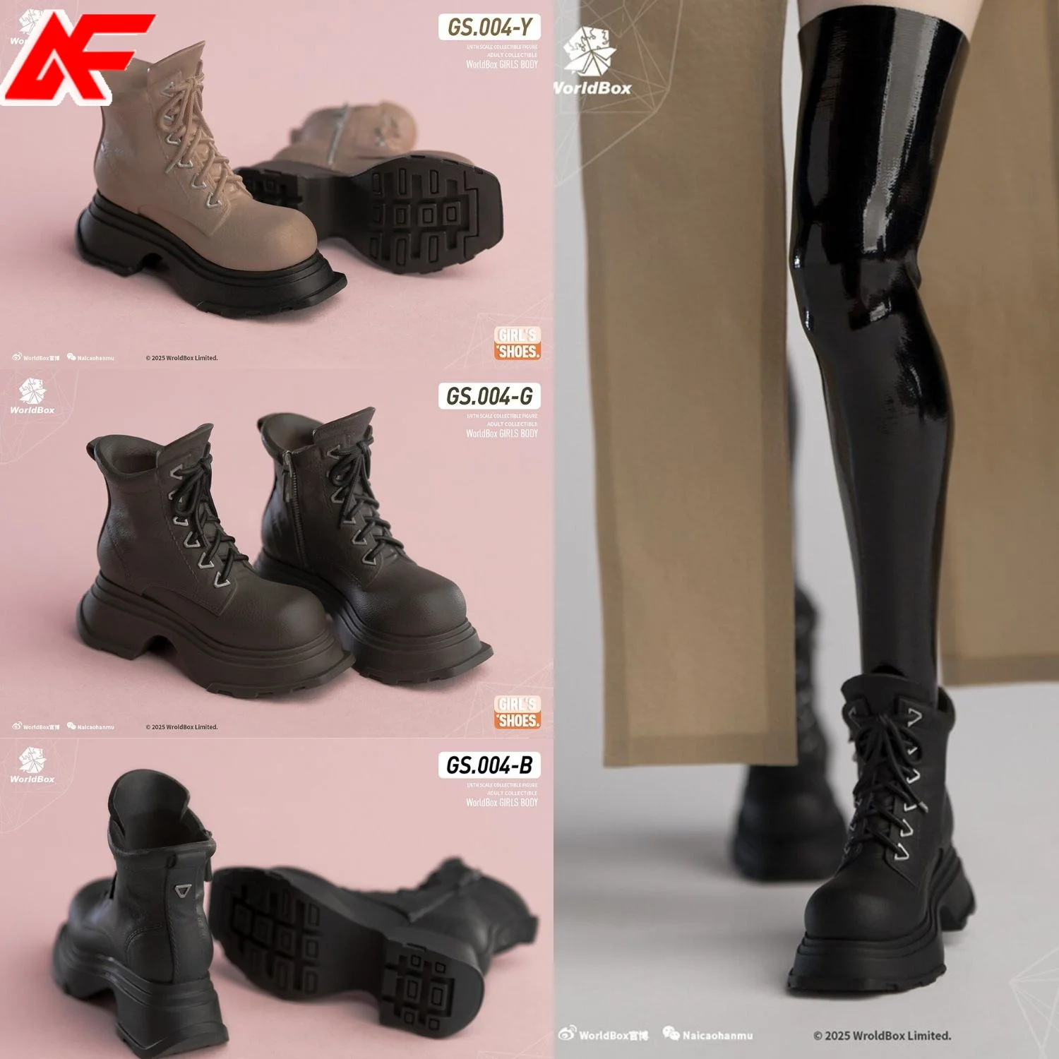 Worldbox GS004 Ботинки 1/6 для кукол TBLeague PH JO