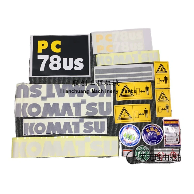 Наклейки для Komatsu PC35 PC45 PC50 PC55 MR75 78 128 138 228 US UU всего кузова автомобиля значок