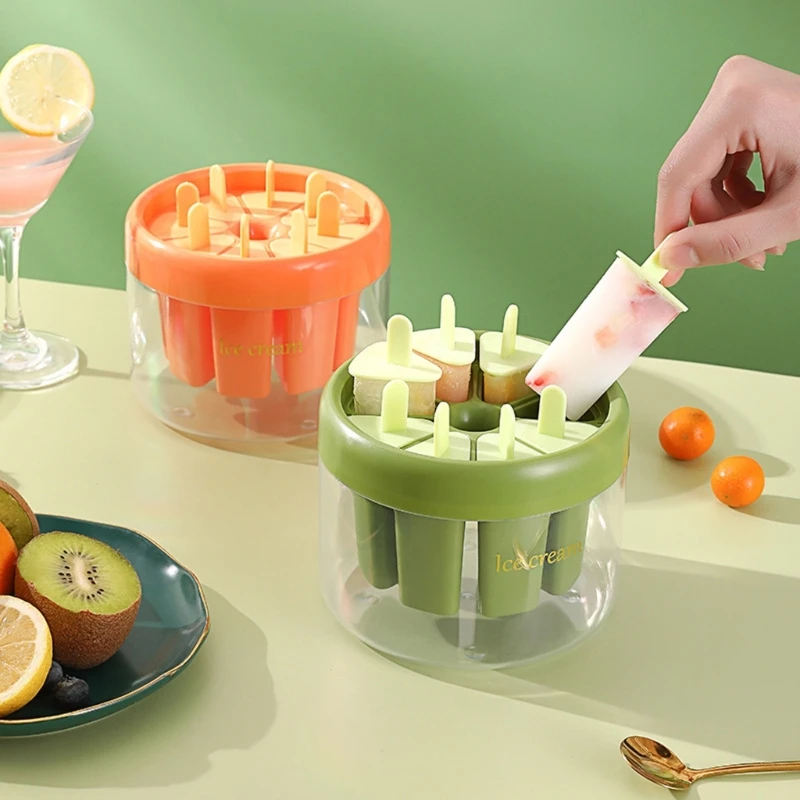 

Plastic Popsicle Molds BPA Free Mold Reusable Easy Release Ice Cream Making
