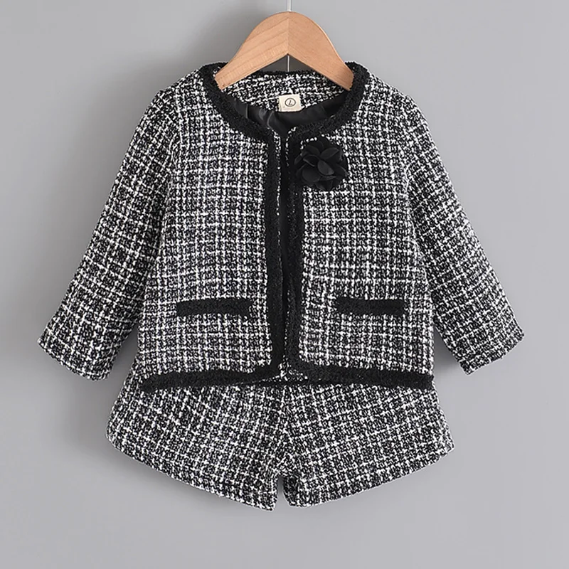 

Melario Girls Fashion Clothing Sets Autumn Kids Plaid Elegant Outfits Girl Baby Party Suits Children Casual Clothes Pants Set
