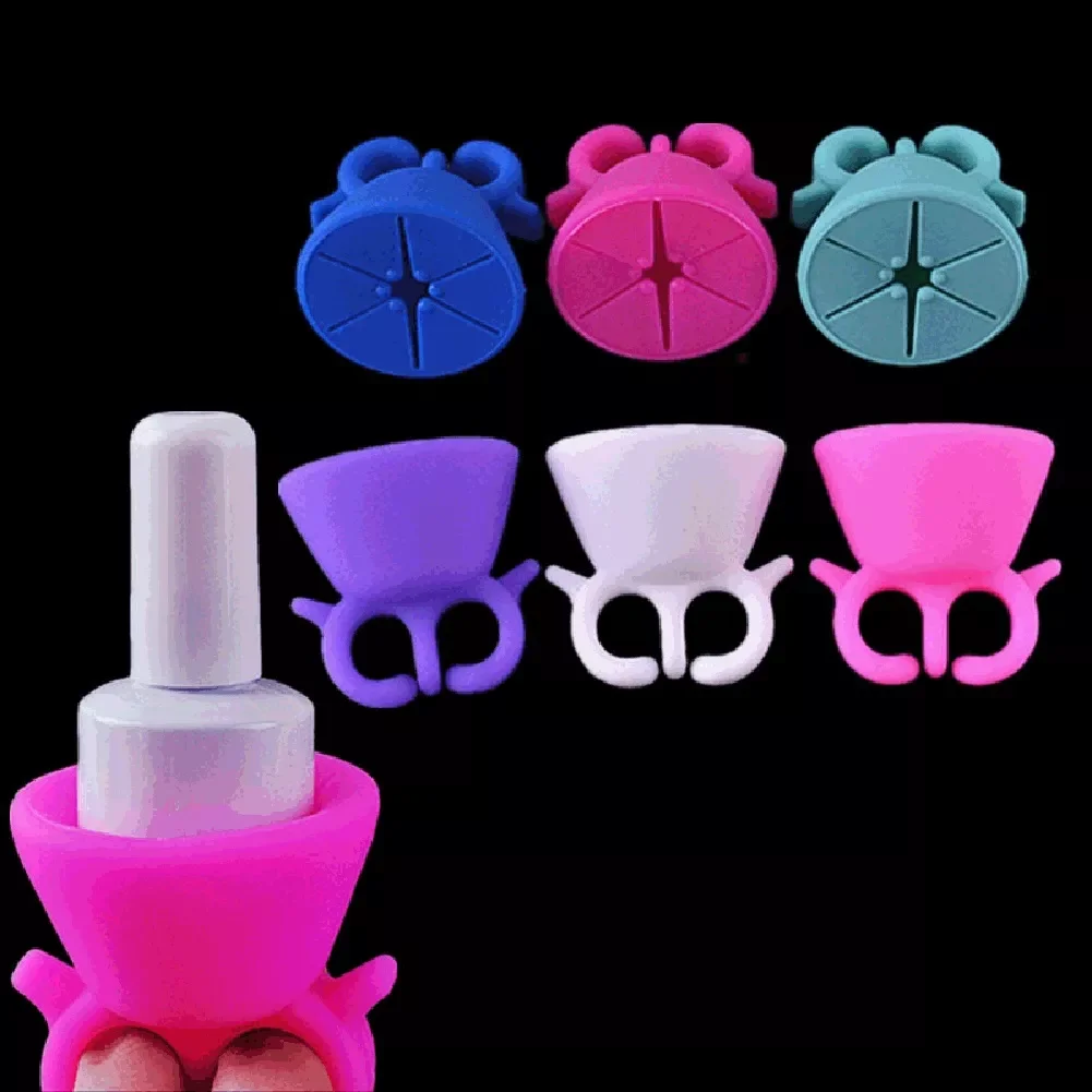 

Silicone Nail Gel Bottle Holders Nail Varnish Tilter Display Stand Manicure Tool Pro Nail Art Nail polish Manicure Showing Shelf