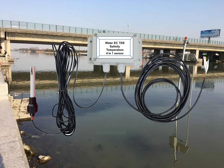 Фото Онлайн-датчик EC/TDS/температуры/солености для воды с цифровым выходом 4-20 мА, 0-5В, 0-10В, RS485 MODBUS, LORA, LORAWAN №2