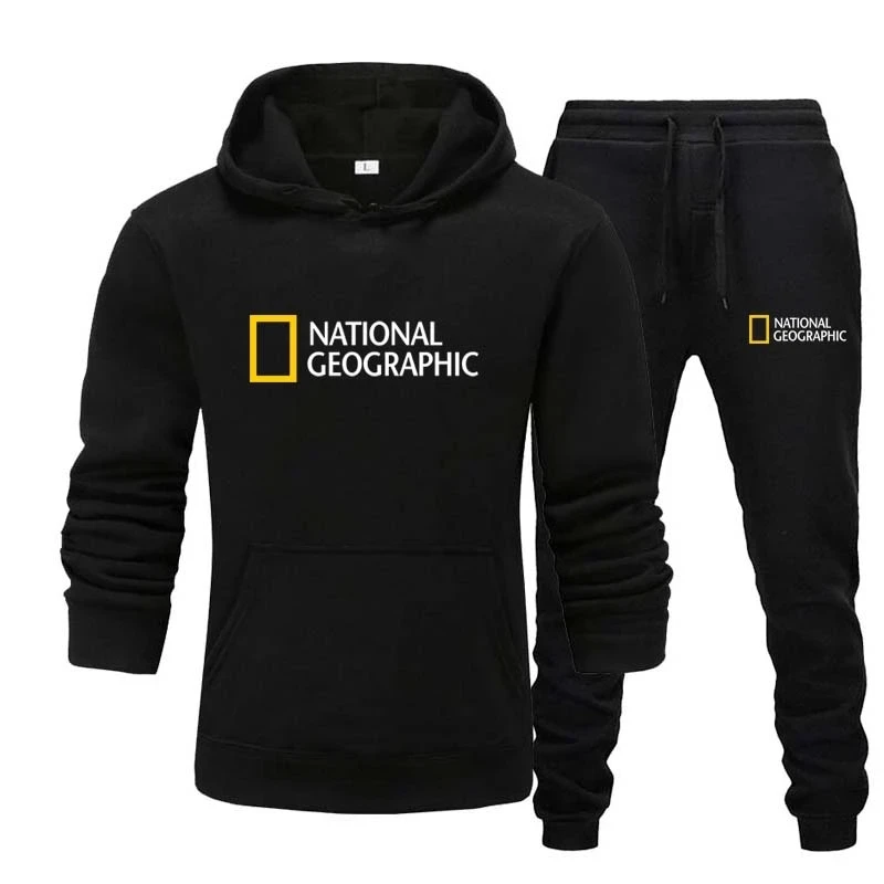 

Костюм с толстовкой и брюками National Geographic, повседневная спортивная одежда, толстовка, новая коллекция для осени и зимы, 2 предмета