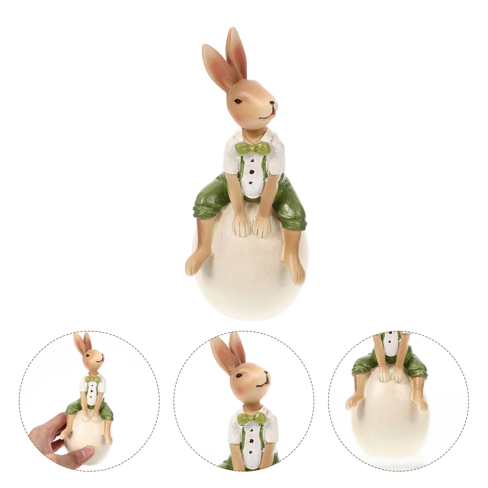 

Rabbit Bunny Easter Statues Decor Resin Statue Ornament Miniature Figure Year Figurines Decorations Garden Figurine Chinese New