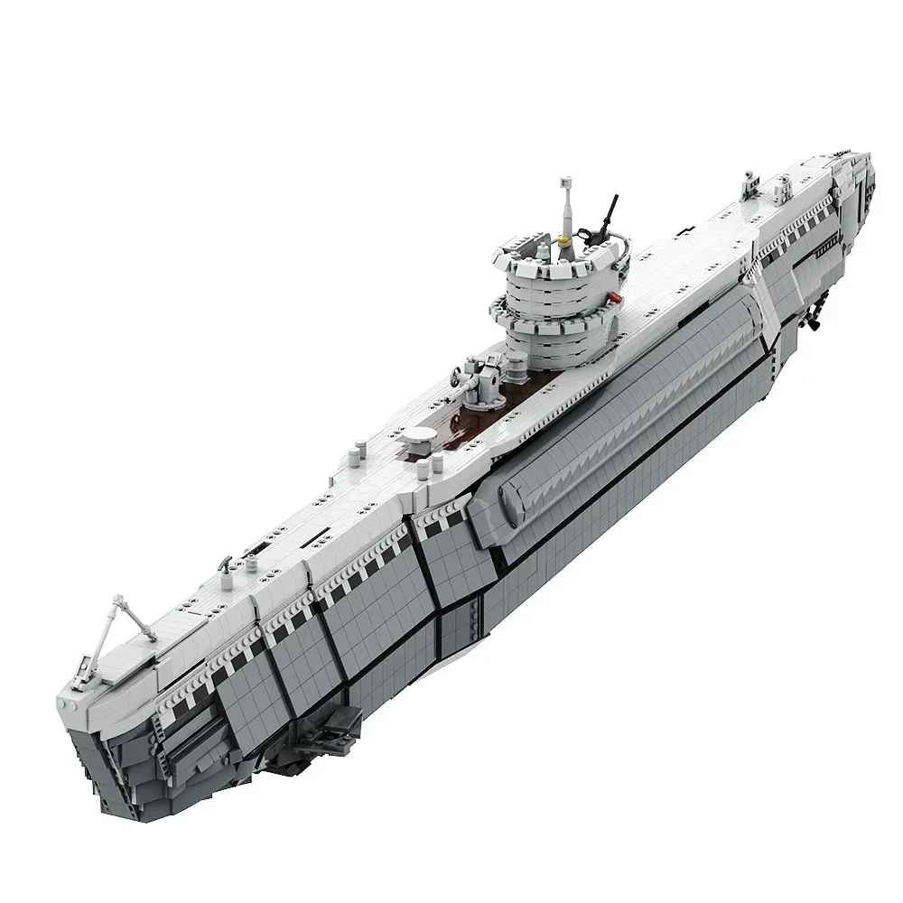 Gobrick MOC Тип VIIB U-лодка модель подводной лодки кирпичи военный боевой корабль