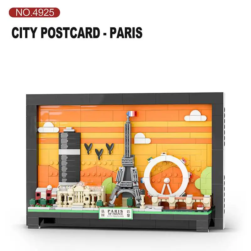 Woma Городской Пейзаж Строительные Блоки Открытая Карта Художественный