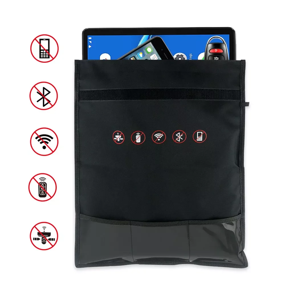

Accesorios Para Auto Blocking Bag Mobile Phone Anti-radiation Signal Shielding Bag Faraday Cage Pouch Car Key Radiation Protecti