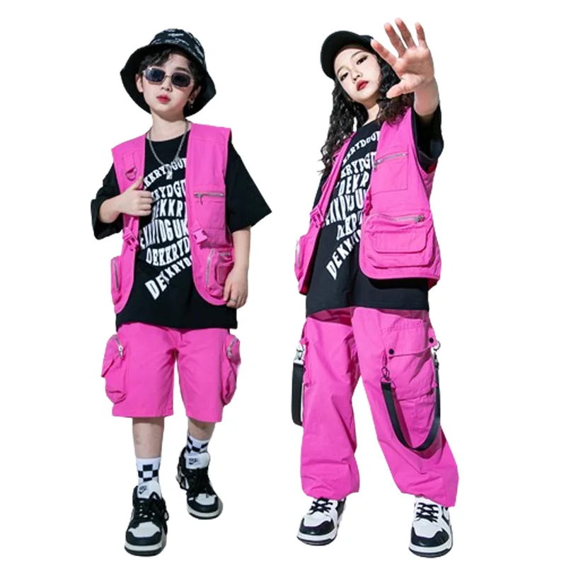 Детская одежда в стиле хип-хоп куртка без рукавов с розой жилет на бретельках