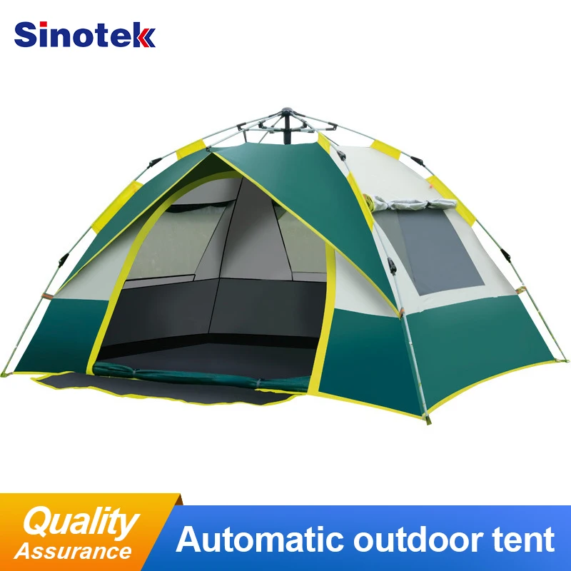 Палатка Автоматическая на 3-4 человек двухслойная Водонепроницаемая Складная