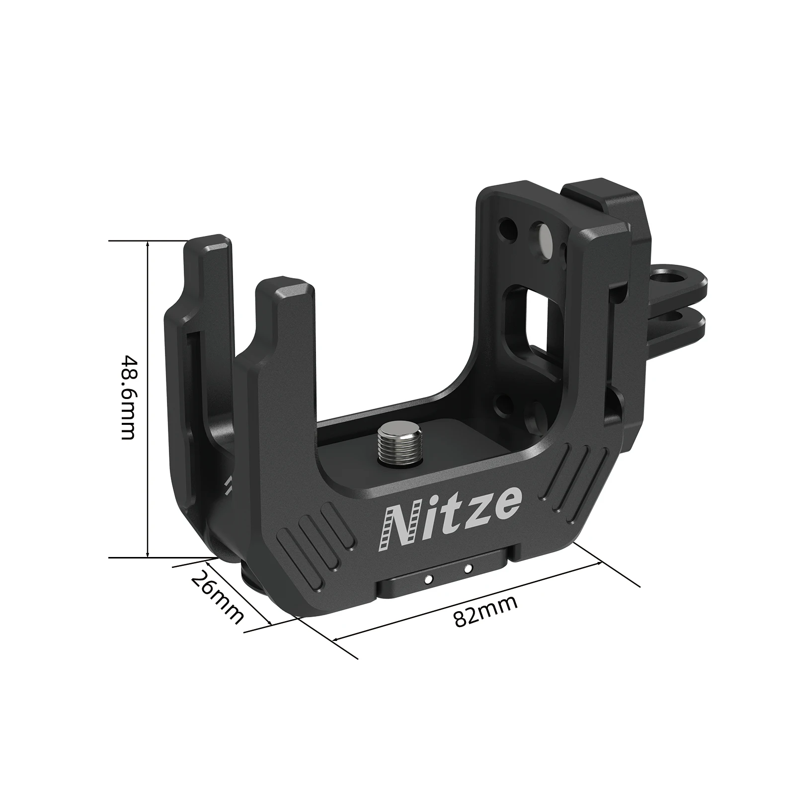 Фото Полурамка Nitze для Insta360 X3 со складными адаптерами для пальцев №3