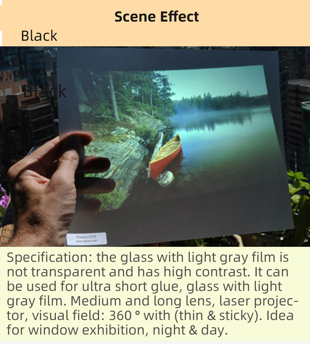 Фото Yinzam наружные/внутренние 3D-голографические сценические экраны для музея выставочного зала, 3D-пленка для задней проекции, голограмма, реклама №2