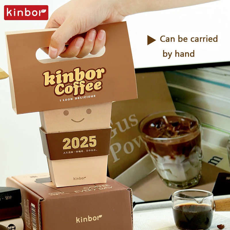 Настольный календарь Kinbor 2025 небольшой стоячий разрываемый настольный ежегодный