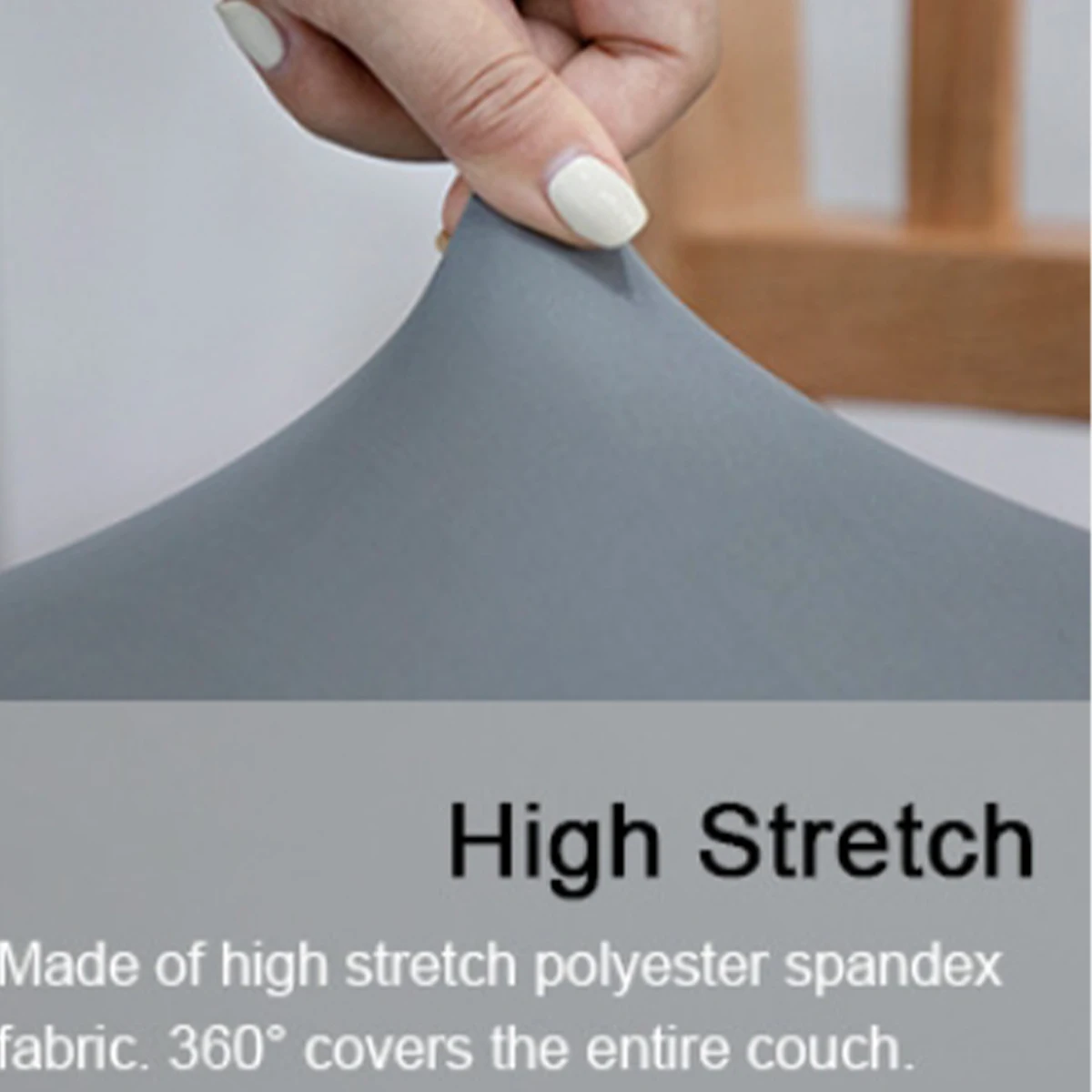 Эластичный чехол на стул с фартуком для обеденного стола. Удобная полиэфирная