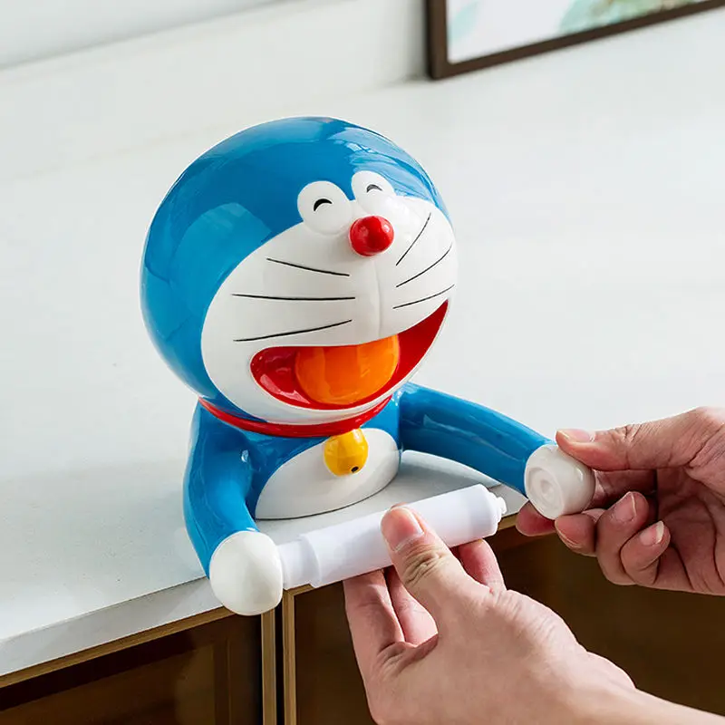 Креативная керамическая бумажная коробка для ванной комнаты с рисунком Doraemon